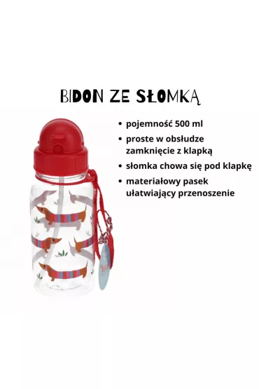 b.box Zestaw �niadaniowy lunchbox i bidon Jamniki
