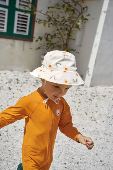 Lassig Dwustronny kapelusz przeciwsoneczny UV80 Splash & Fun Tcza nature, rozm. 46/49