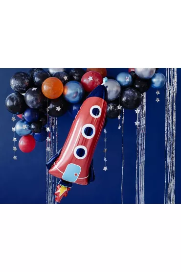PartyDeco Balon foliowy Rakieta MIX 44x115cm