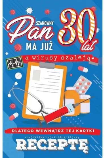Yeku Karnet Urodzinowy z recept� 30 JCX-045