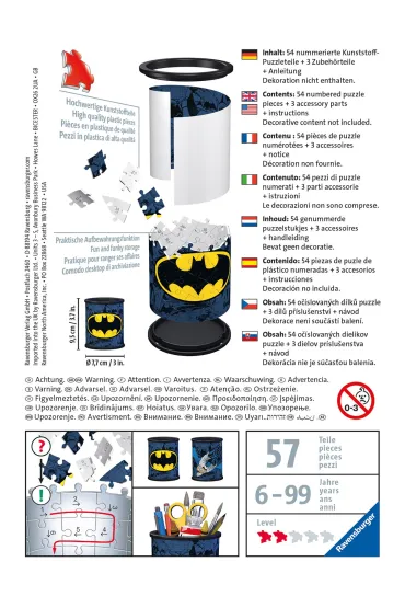 Puzzle 54 el. 3D Przybornik Batman Ravensburger