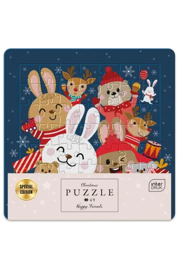 Puzzle w ramce  49 element�w. BN Happy Friends Interdruk