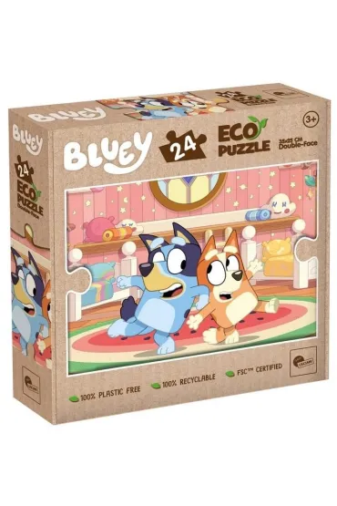 Puzzle dwustronne eko 24 el. Bluey Lisciani