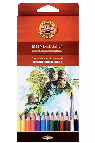 Koh-I-Noor Kredki akwarelowe zielony 24 szt.