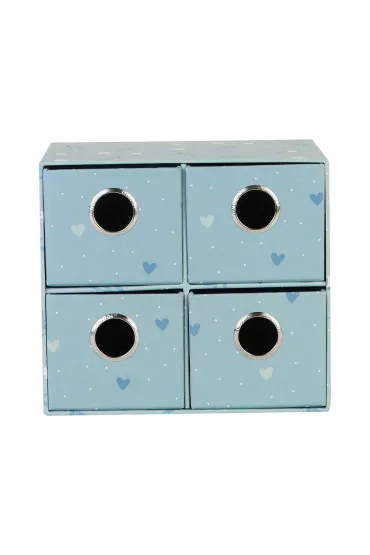 Pude�ko na biurko z 4 szufladkami Sweet Blue