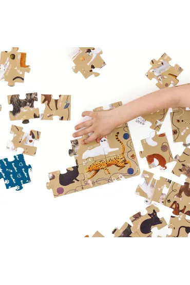 Puzzle Puzzlove CzuCzu 60 el. Koty Bright Junior Media