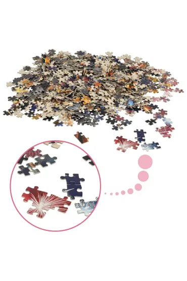 Puzzle 1000 el. Fajerwerki nad Wie�� Eiffla Castorland