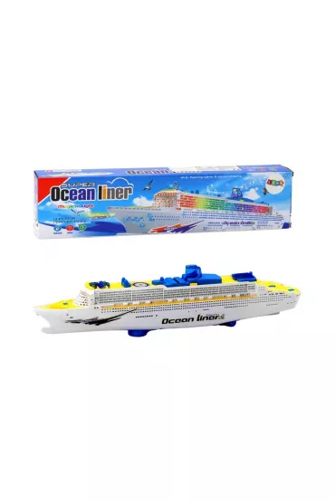 Statek pasa�erski z d�wi�kiem i �wiat�em LeanToys