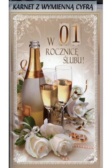 Karo Karnet Rocznica �lubu K2SC z wymienn� cyfr�