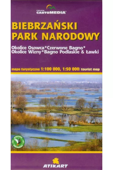 Biebrza�ski Park Narodowy mapa turystyczna 1:100 000