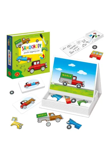 Puzzle magnetyczne Uk�adanka samochody Alexander