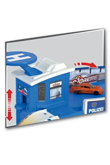 Majorette Creatix stacja policyjna + 1 auto *