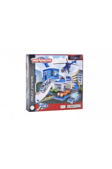 Majorette Creatix stacja policyjna + 1 auto *