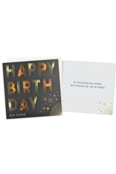 Kukartka Karnet Urodziny (m�skie, happy birthday)