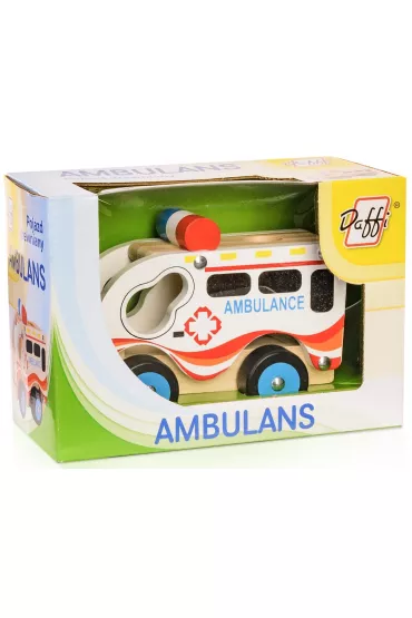 Auto drewniane Ambulans Daffi