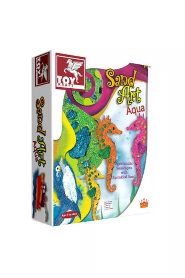 Zdobienie piaskiem, motywy morskie - Sand Art, Aqua. Toy Kraft *
