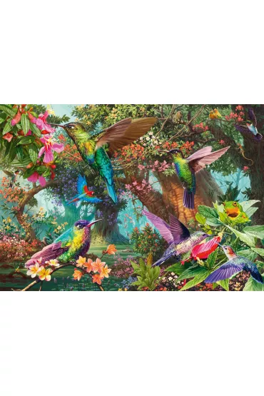 Puzzle 1000 el. PQ Kolorowe kolibry Schmidt