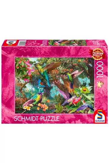 Puzzle 1000 el. PQ Kolorowe kolibry Schmidt