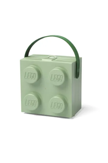 Lunchbox klocek LEGO z r�czk� Oliwkowy