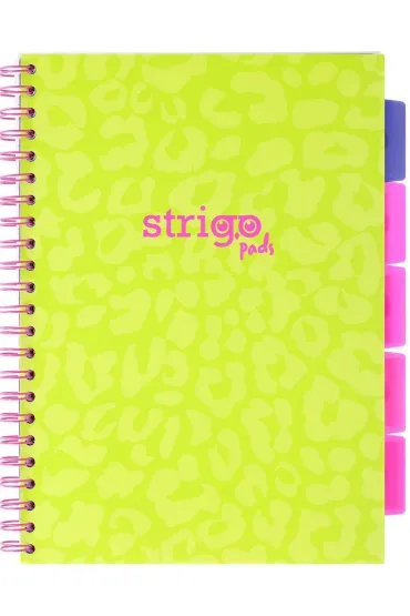 Strigo Ko�ozeszyt Pads A4 Neon zielony kratka 100 kartek