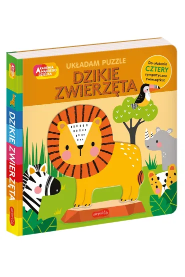 Dzikie zwierz�ta. Akademia m�drego dziecka. Uk�adam puzzle