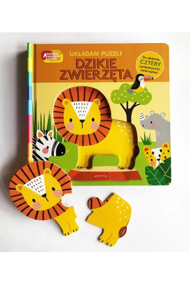 Dzikie zwierz�ta. Akademia m�drego dziecka. Uk�adam puzzle