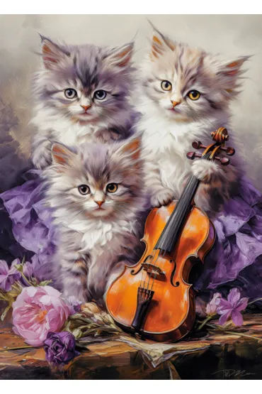 Puzzle 260 el. Musical Kittens Castorland