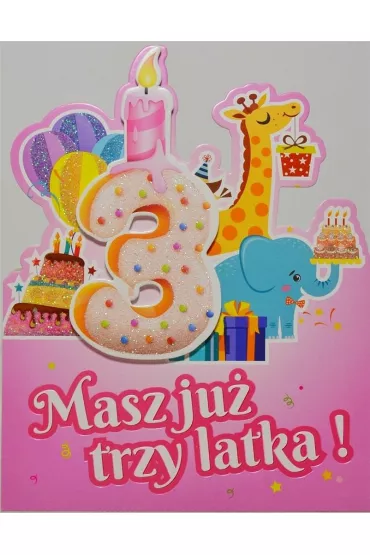 Yeku Karnet Urodziny 3