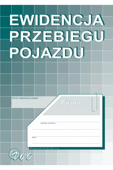Michalczyk i Prokop Ewidencja przebiegu pojazdu V-60