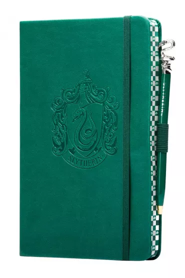 Harry Potter: Slytherin, notatnik w mi�kkiej oprawie z d�ugopisem