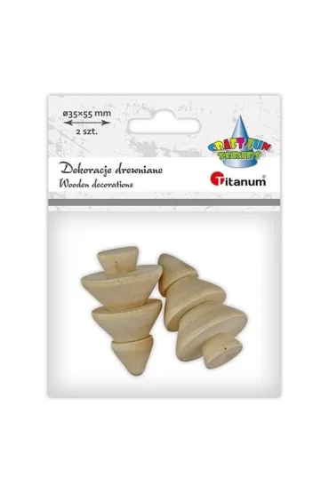 Titanum Choinki drewniane 2 szt