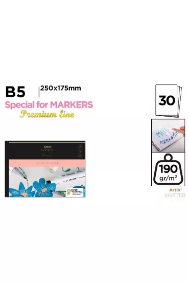 Artix Szkicownik B5/30K do marker�w