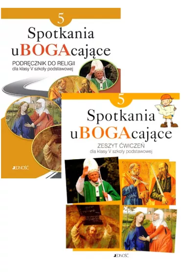 Pakiet Spotkania uBOGAcaj�ce 5: Podr�cznik + Zeszyt �wicze� do religii dla klasy 5 szko�y podstawowej - El�bieta Kondrak, Ewelina Parszewska, Krzysztof Mielnicki