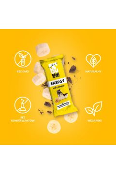 BeRAW Baton Energy Banana & Nuts 40 g