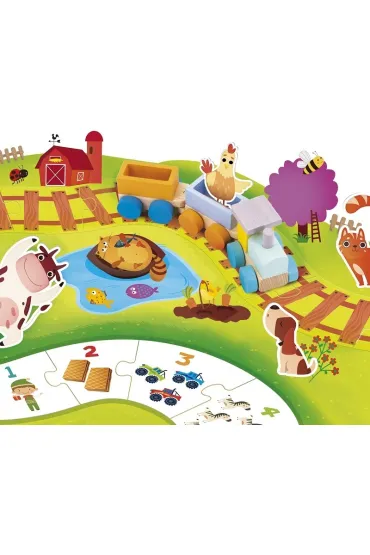 Puzzle Lisciani Carotina Zabawny poci�g  baby 304-PL84005