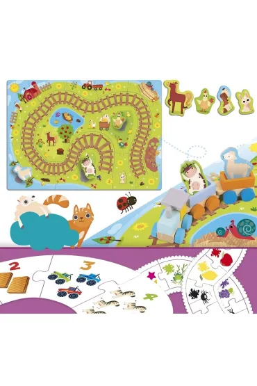 Puzzle Lisciani Carotina Zabawny poci�g  baby 304-PL84005