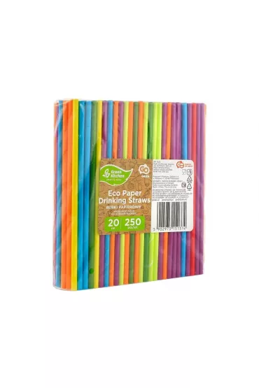 Godan S�omki papierowe t�czowe mix 197 x 6mm 250 szt.