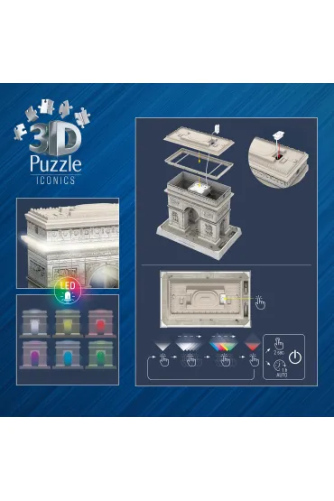 Puzzle Iconics 224 el. 3D �uk Triumfalny Ravensburger