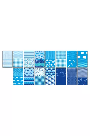 Happy Color Blok z motywami BLUE A4 30 motyw�w 80g 15 kartek