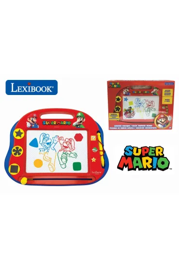 Magnetyczna wielokolorowa tablica kre�larska Super Mario z akcesoriami A5 CRNI550