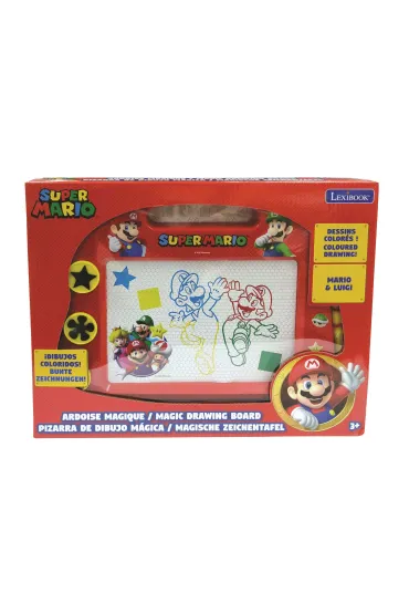 Magnetyczna wielokolorowa tablica kre�larska Super Mario z akcesoriami A5 CRNI550