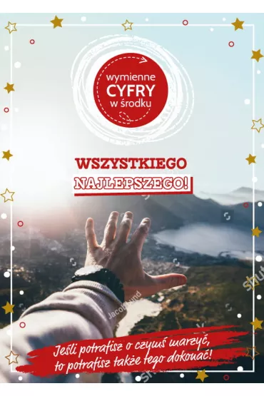Armin Style Karnet Urodziny wymienne cyfry