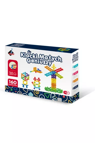 Klocki ma�ych geniuszy kwiatki kulki 160el
