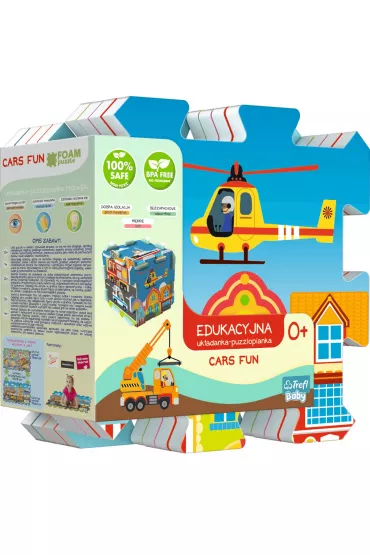 Trefl Edukacyjna Uk�adanka Puzzlopianka Cars FUN 5 w 1