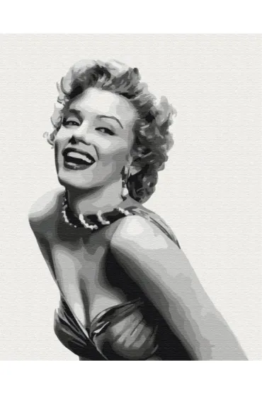 Brushme Malowanie po numerach - Niezapomniana Monroe 40x50cm