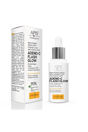 ADENO-C Flash Glow HOME TERAPIS Roz�wietlaj�ce serum do twarzy z witamin� C i kwasem ferulowym 300 ml