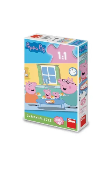 Puzzle maxi �winka Peppa Rodzinny Obiad 24el Dino Toys