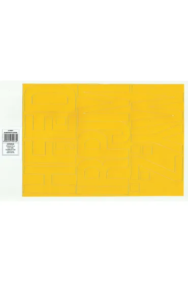 Artdruk Litery samoprzylepne 8 cm ��ty 8 szt.