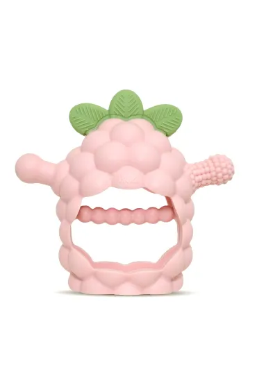 Gryzak silikonowy Razberry Grip, r�owy RazBaby