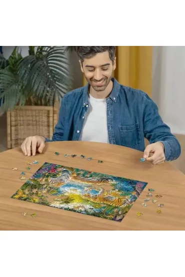 Puzzle 500 el. 2D Rodzina Tygrys�w Ravensburger